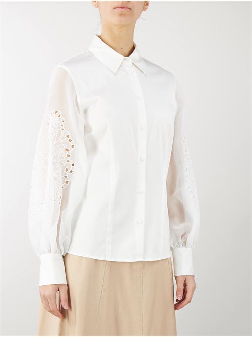 Shirt with broderie anglaise embroidery Penny Black PENNY BLACK |  | MUSEO1